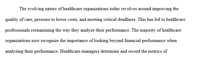 Describe how health leaders measure and capture information (called metrics) of efficiency