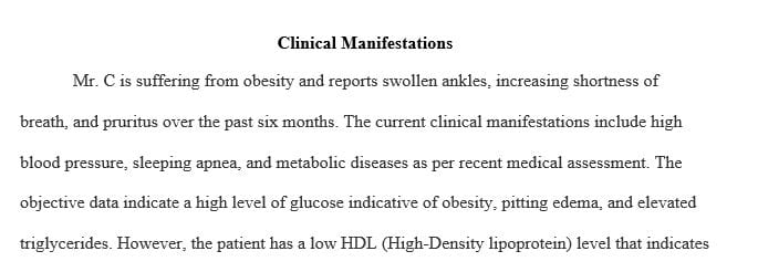 Describe the potential health risks for obesity that are of concern for Mr. C. Discuss whether bariatric surgery is an appropriate intervention.