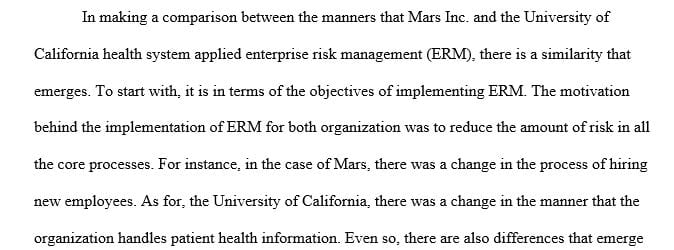 Do you agree with the approaches to implement an ERM and why