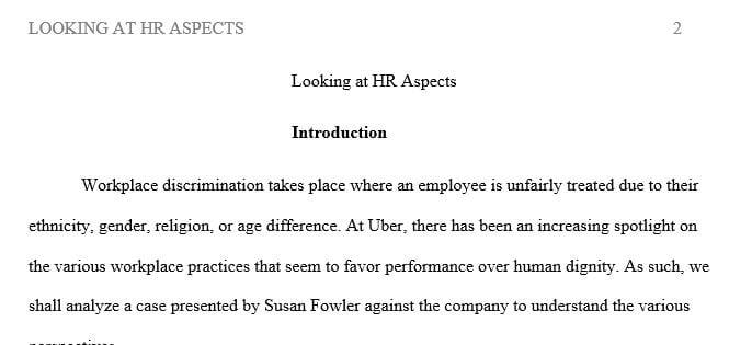 Identify what employment law Susan Fowler’s sexual harassment claim would be characterized as.