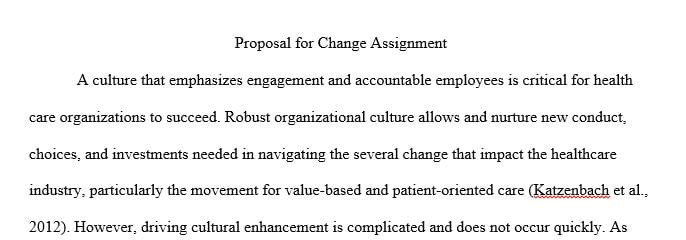 Cultural change that would affect all levels of staff in healthcare cognizant synonyms and antonyms