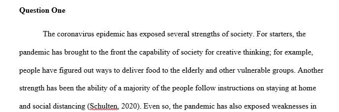 RWS 200 Writing in our Current Context of the Coronavirus Pandemic