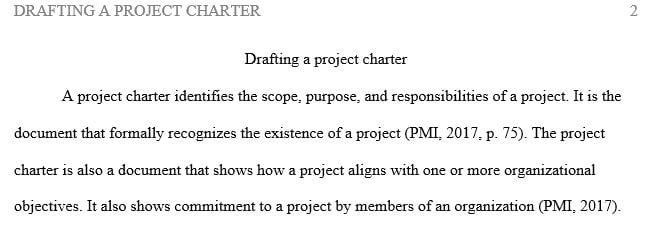 The Role of the Project Team and Project Manager in Creating the Charter