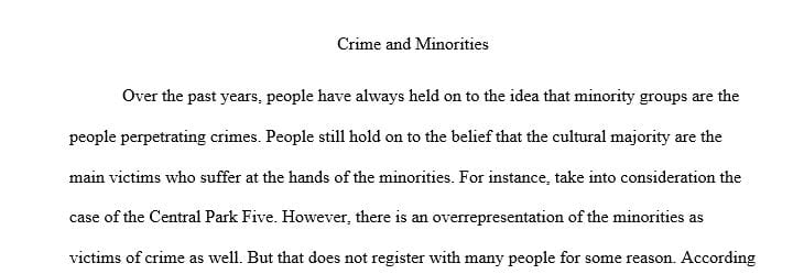 What are some of the possible explanations for the overrepresentation of minorities as crime victims