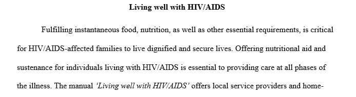 What are three diet therapy considerations that must be made for people living with HIV/AIDS