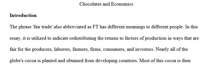 What is fair trade? Who are the players involved? Who holds the responsibility for how chocolate is processed