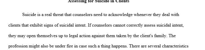 What keeps beginning counselors from properly addressing suicide with clients