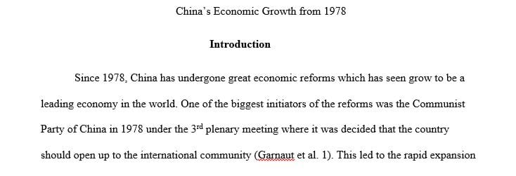 What successful reforms did China take to gain huge economic growth since 1978