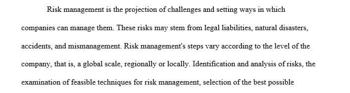 Write a 1,050- to 1,400-word paper about enterprise risk management (ERM)