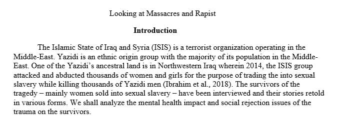 Write three pages (single space) on how Yazidis survived genocides by ISIS