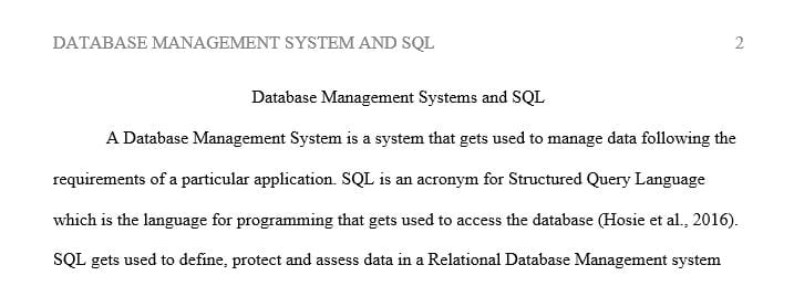 A database management system (DBMS) is a program or a collection of programs through which users interact with a database.