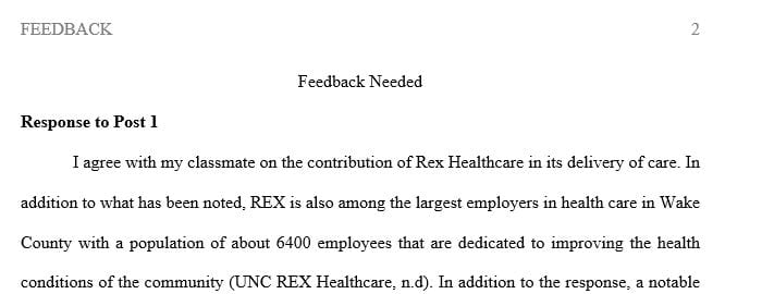 UNC REX has met the health care needs of the community for over 120 years