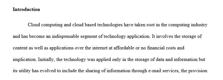 Write a 5-page paper studying the security of Cloud-based technologies.