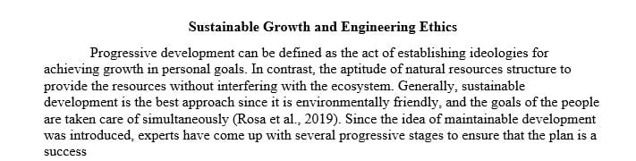 sustainable development