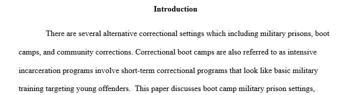 Evaluating the pros and cons of utilizing such an environment in lieu of traditional correctional settings.