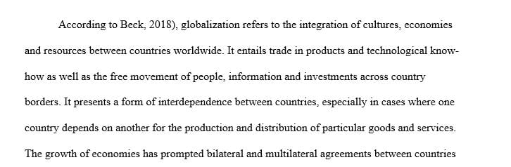 From the perspective of China is globalization a positive or a negative.