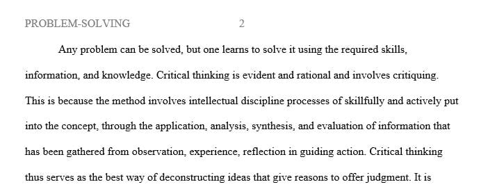 Solved In Your Experience Which Problem Solving Approach That You Ve Solved In Your Experience Which Problem Solving Approach That You Ve