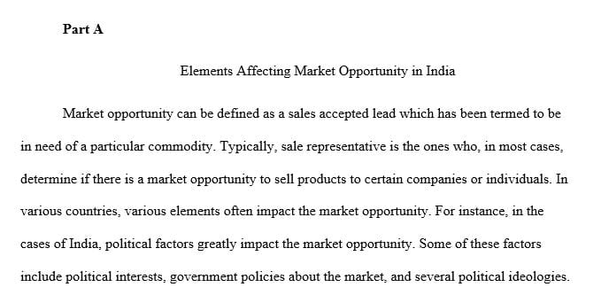 The elements in your selected country’s political economic and cultural environments that can impact the market opportunity for Walmart expansion.