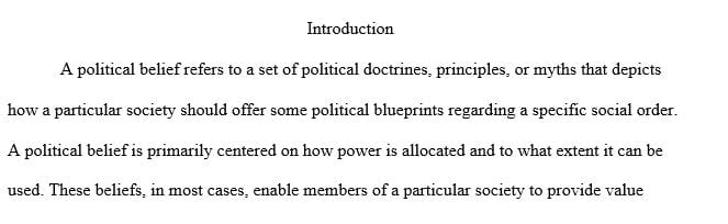 political beliefs essay