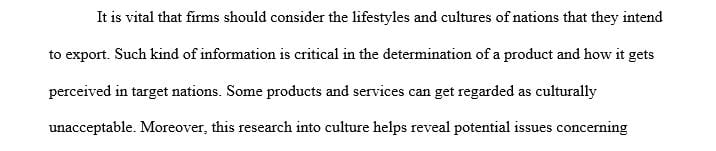 Write a report outlining the socio-cultural factors and discuss any cross-cultural issues