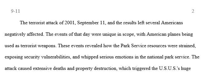 Write a two page research paper on the events of 9-11 focusing on the challenges and issues of incident management.