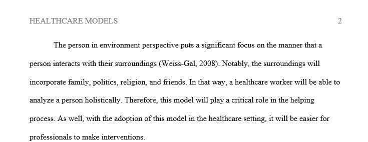 Compare and contrast the medical model and the biopsychosocial model