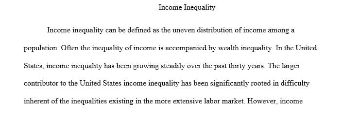 Explain the widening income inequality gap in the United States and around the world