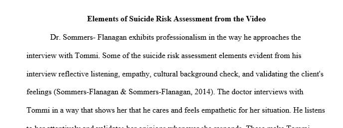 Explore an evidence-based tool about suicide risk assessment and safety planning.