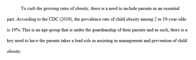 Review the storyboard that you developed in Week 6 (CHILDHOOD OBESITY