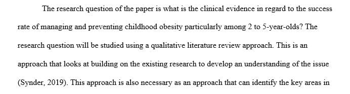 What is the clinical evidence in regard to the success rate of managing and preventing childhood obesity particularly among 2 to 5-year-olds