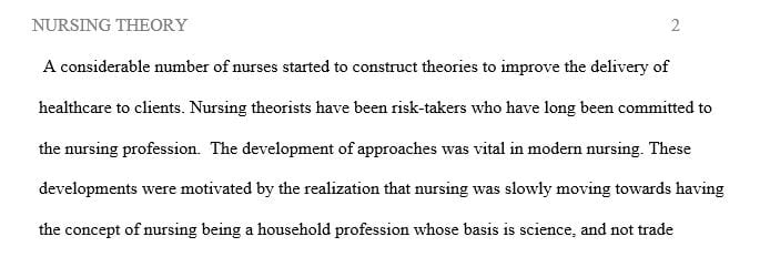 What were the early conceptualizations of nursing theory