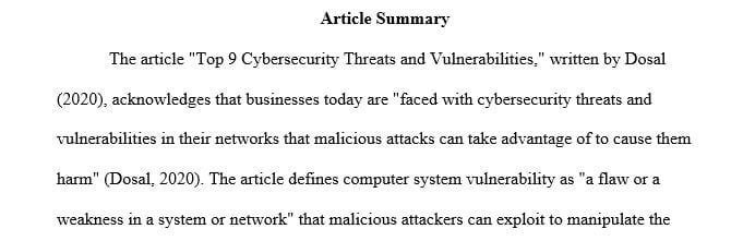 Which vulnerabilities do you think have the greatest commercial impact