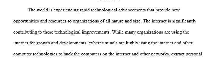 Write a 4-6 page term paper on a topic of your choice related to Cyber Security