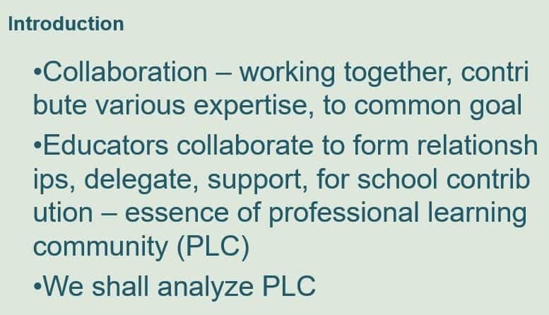 Identifying the benefits of a Professional Learning Community (PLC) can help you understand the power of collaboration.
