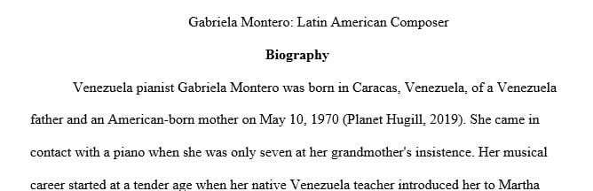 Write a short research essay on the Latin American composer of your choice