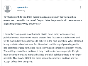 What extent do you think media bias is a problem in the way political events are covered in the news