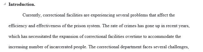 Describe the processing of offenders in correctional facilities
