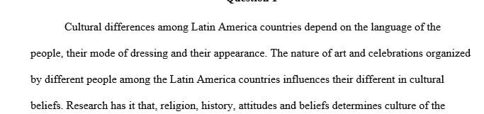 How can you contrast differences between Latin American countries