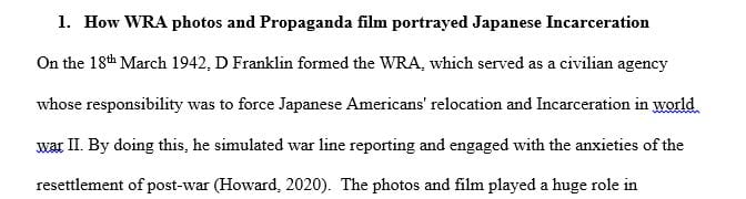 How did the WRA photos and the propaganda film portray Japanese incarceration