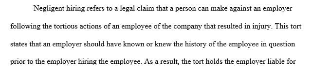How would you do a complete background investigation on applicants to minimize concerns about negligent hiring