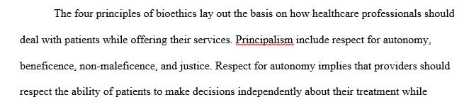 How would you rank the importance of each of the four principles