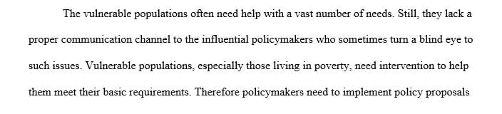 Policy advocates sometimes find themselves discussing the needs of vulnerable populations with less-than-sympathetic groups of policy makers.