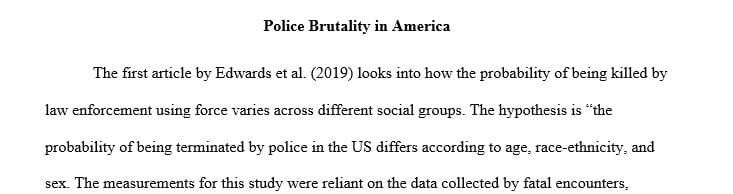 Use research topic within the law enforcement