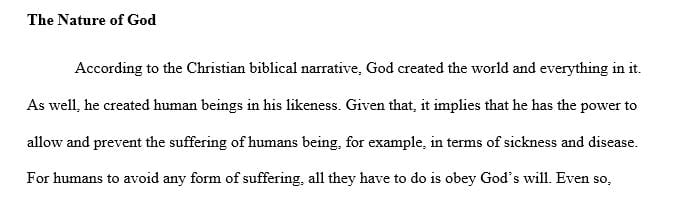 What do the four parts of the Christian biblical narrative say about the nature of God and of reality in relation to the reality of sickness and disease