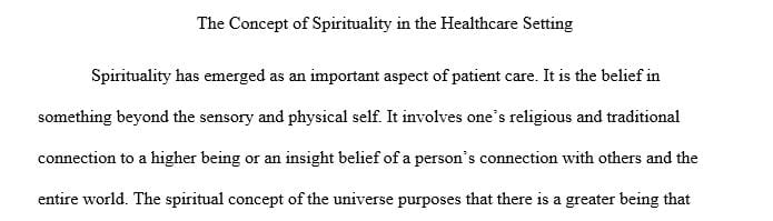 What would spirituality be according to your own worldview