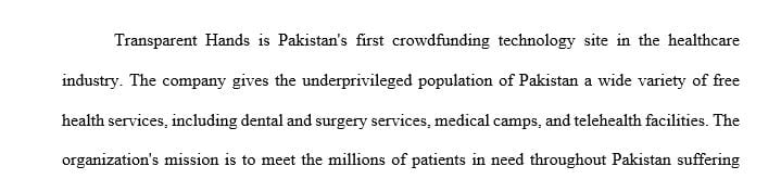 Identify and research one not-for-profit organization and provide the Web link to the most recent financial report of the organization. 