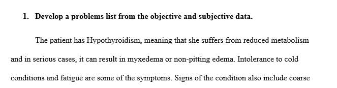 What subjective information should the nurse obtain