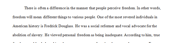 Pick two authors from the second and third sections of class, and explain how they differently understand freedom and its exercise