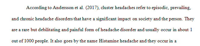 Describe Cluster Headache and its epidemiology.