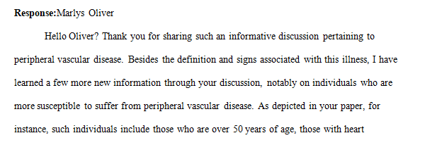 Describe and discuss one of the latest research on peripheral vascular disease